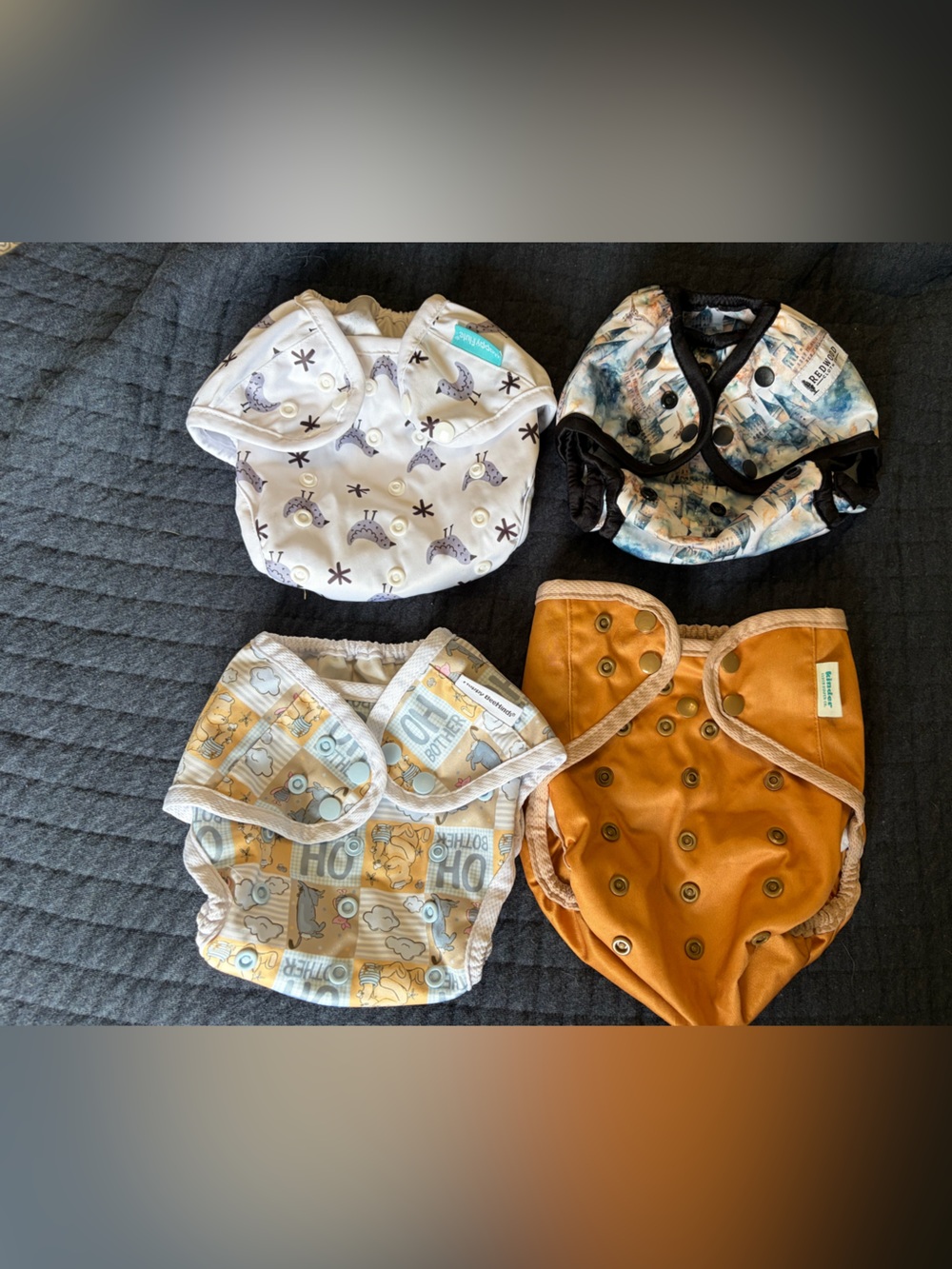 Adjustable Reusable Diaper Covers - Mixed Prints Harry Potter and Pooh